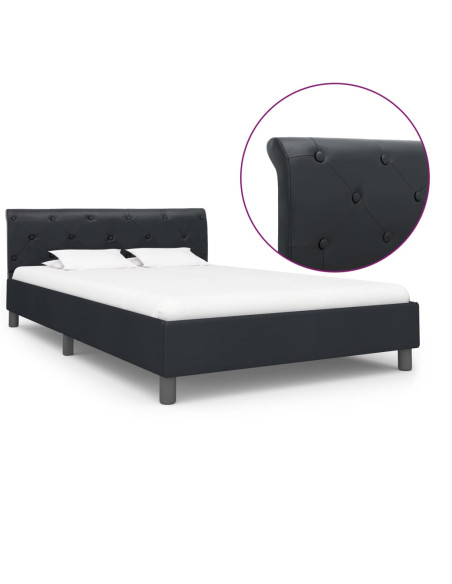 Giroletto Nero in Similpelle 120x200 cm