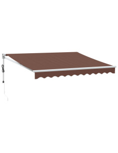 Tenda da Sole Retrattile Automatica Marrone 300x250 cm