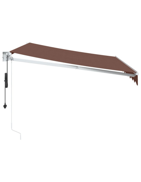 Tenda da Sole Retrattile Automatica Marrone 300x250 cm