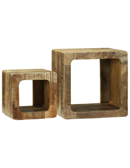 Mobile TV  36x36x30 cm in Legno Massello di Mango