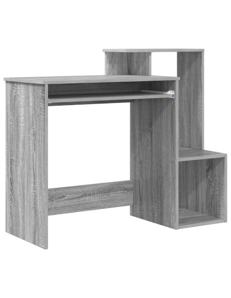 Scrivania Grigia per Computer Grigia Sonoma Legno Ingegnerizzato
