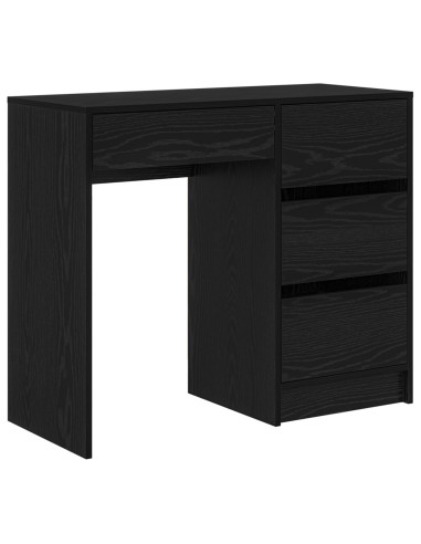 Scrivania Rovere Nero 90 x 37.5 x 75 cm Legno multistrato