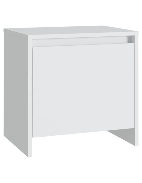 Comodino Bianco 45x34x44,5 cm in Truciolato