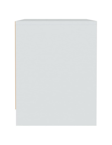 Comodino Bianco 45x34x44,5 cm in Truciolato