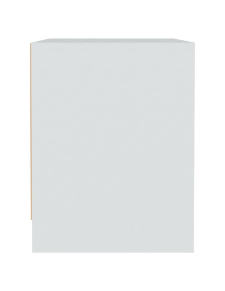 Comodino Bianco 45x34x44,5 cm in Truciolato