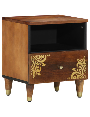 Armadio da Notte con cassetto Marrone miele 40 x 33 x 46 cm