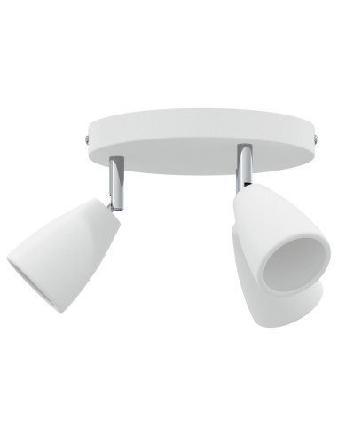 Faretto da soffitto Bianco 19 x 19 x 14,5 cm Metallo