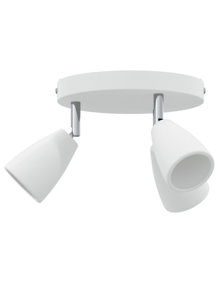 Faretto da soffitto Bianco 19 x 19 x 14,5 cm Metallo