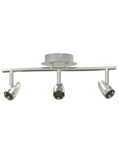 Faretto da soffitto Nichel 36,5 x 10 x 12,5 cm Metallo
