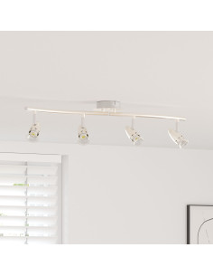 Faretto da soffitto Nichel 27 x 10 x 12 cm Metallo