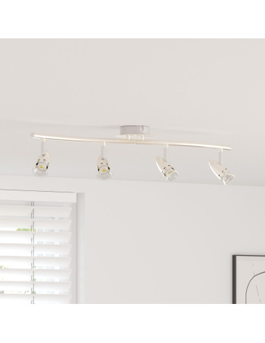 Faretto da soffitto Nichel 27 x 10 x 12 cm Metallo