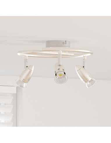 Faretto da soffitto Nichel 27 x 10 x 12 cm Metallo