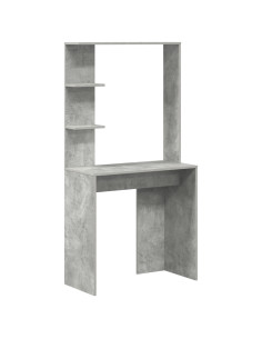 Scrivania Grigio cemento 78,5 x 37 x 154,5 cm Legno multistrato