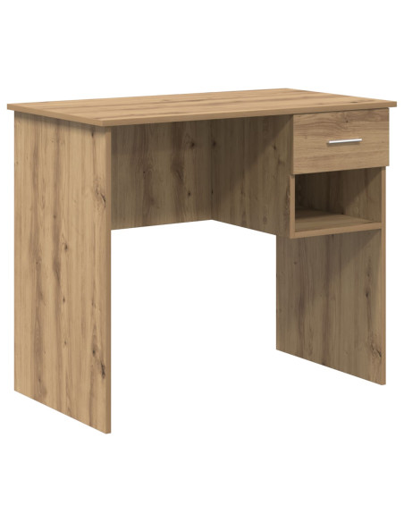 Scrivania  con spazio di archiviazione Rovere Artigianale 90x49.5x75 cm Legno ingegnerizzato