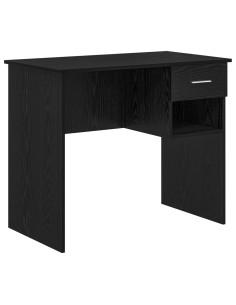 Scrivania Rovere Nero 90 x 49 x 75 cm Legno multistrato