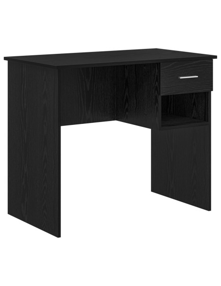 Scrivania Rovere Nero 90 x 49 x 75 cm Legno multistrato