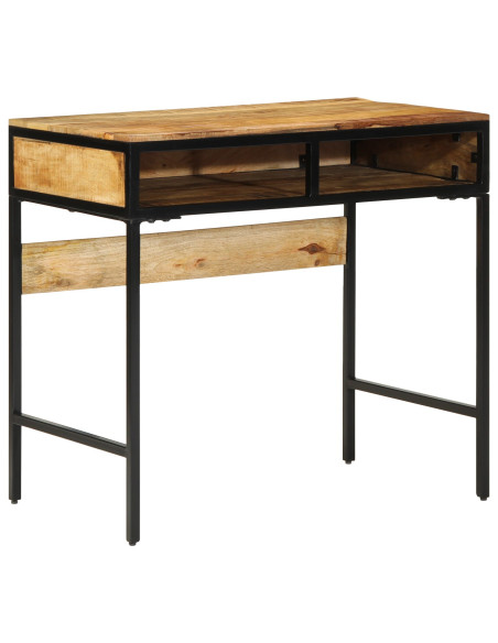 Scrivania  80x50x75 cm in legno massello di mango grezzo