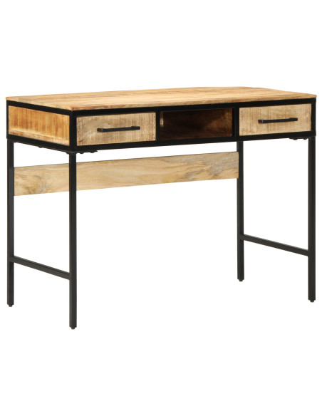 Scrivania  100x50x75 cm in legno massello di mango grezzo