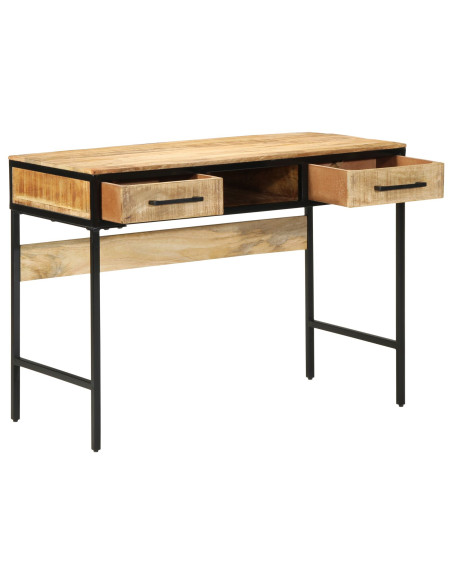 Scrivania  100x50x75 cm in legno massello di mango grezzo