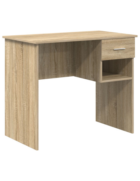 Scrivania  con cassetti Rovere di Sonoma 90x49.5x75 cm legno massello