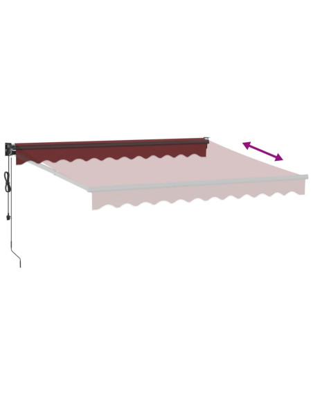 Tenda da Sole Retrattile Automatica Bordò 300x250 cm