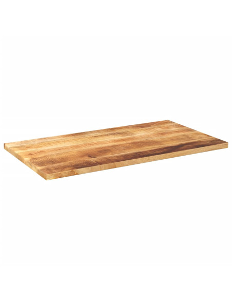 Piano per Tavolo 120x50x2,5cm Rettangolare Legno Mango Grezzo