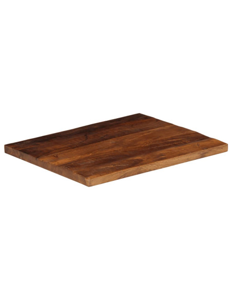 Piano Tavolo 60x50x2,5 cm Rettangolare in Massello di Recupero
