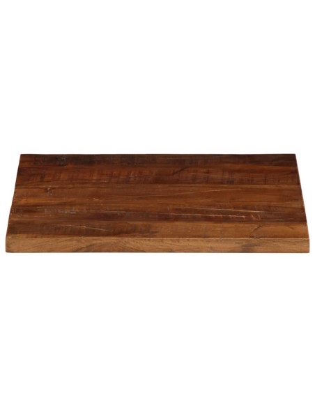 Piano Tavolo 60x50x2,5 cm Rettangolare in Massello di Recupero
