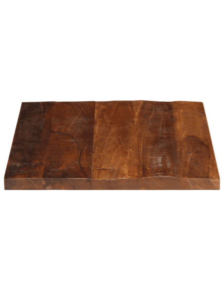 Piano Tavolo 60x50x2,5 cm Rettangolare in Massello di Recupero