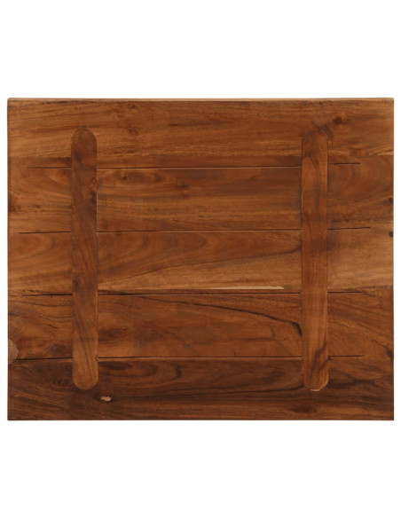 Piano Tavolo 60x50x2,5 cm Rettangolare in Massello di Recupero