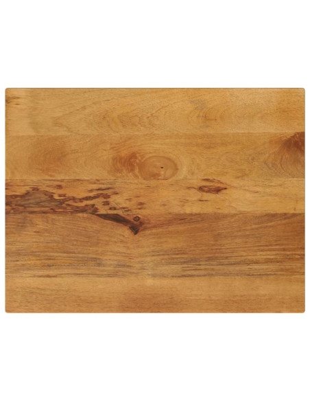 Piano per Tavolo 80x50x2,5 cm Rettangolare Legno Massello Mango