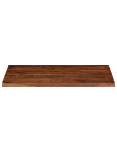 Piano Tavolo 120x50x2,5 cm Rettangolare in Massello di Recupero 2