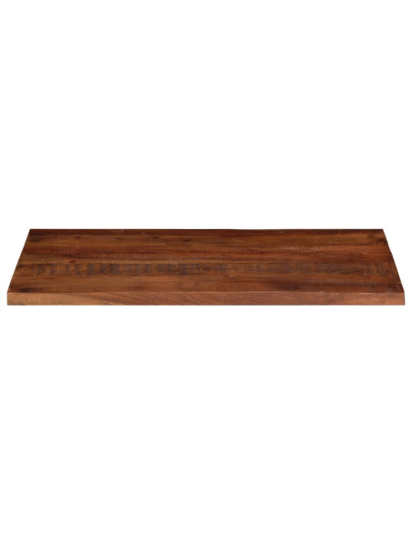 Piano Tavolo 120x50x2,5 cm Rettangolare in Massello di Recupero
