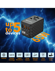 Verbatim UTA-05 Universale Nero AC Interno 2