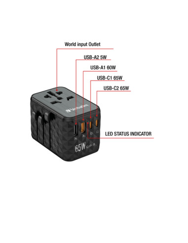 Verbatim UTA-05 Universale Nero AC Interno