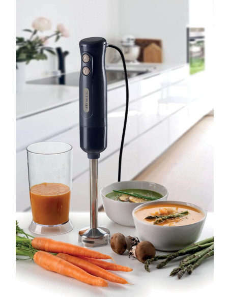Ariete 601 Frullatore a Immersione Breakfast, Frullatore a immersione, 700 W, 2 velocità, Lama in acciaio inox, Gamba removibil