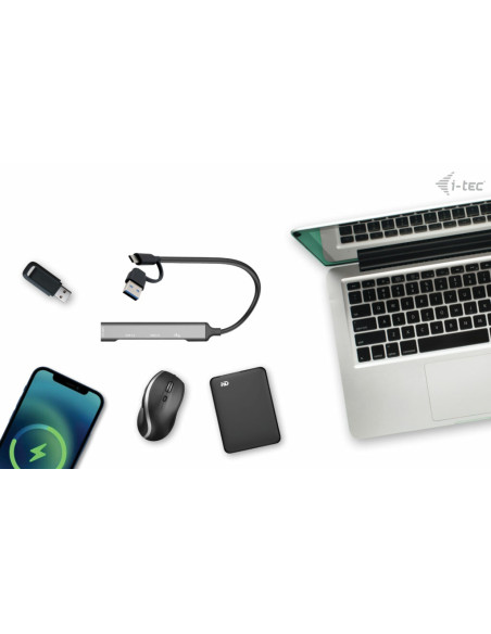 i-tec USB-C/USB-A Metal HUB 1x USB 3.0 + 3x USB 2.0