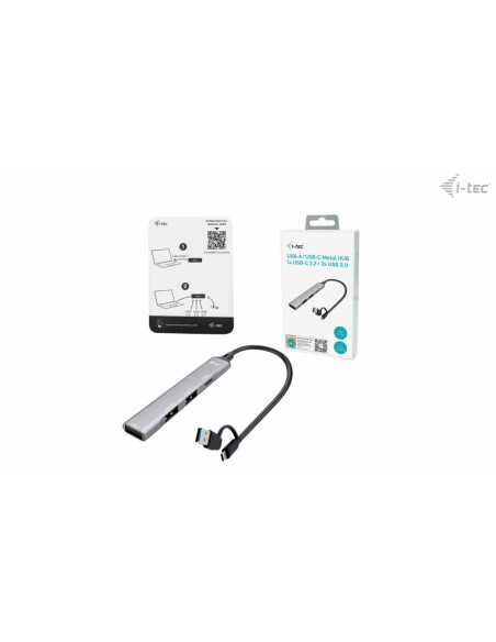 i-tec USB-C/USB-A Metal HUB 1x USB 3.0 + 3x USB 2.0