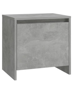 Comodino Grigio Cemento 45x34x44,5 cm in Truciolato