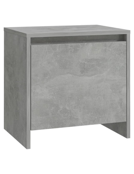 Comodino Grigio Cemento 45x34x44,5 cm in Truciolato