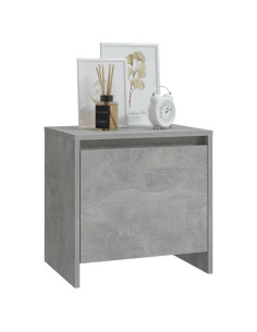 Comodino Grigio Cemento 45x34x44,5 cm in Truciolato 2