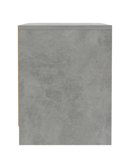 Comodino Grigio Cemento 45x34x44,5 cm in Truciolato