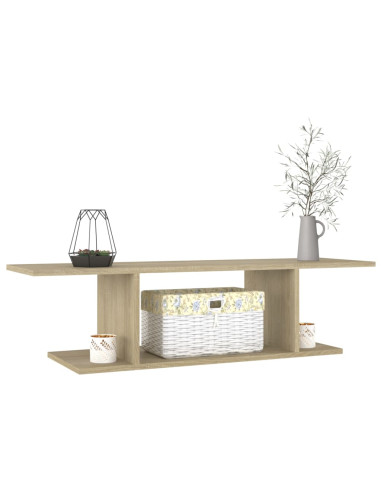 Mobile Porta TV a Parete Rovere Sonoma 103x30x26,5 cm