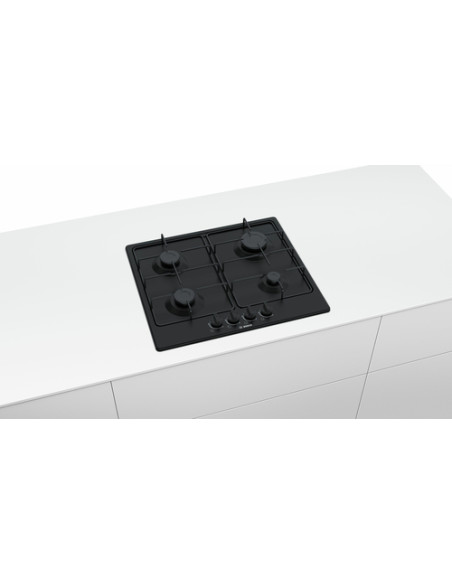 Bosch Serie 4 PGP6B6B80 Piano cottura a gas 60 cm Nero