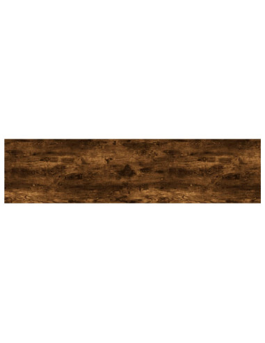 Mensole Parete 4pz Rovere Fumo 80x20x1,5 cm Legno Multistrato
