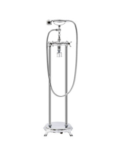 Rubinetteria a Colonna per Vasca Acciaio Inox 99,5 cm Argento 2