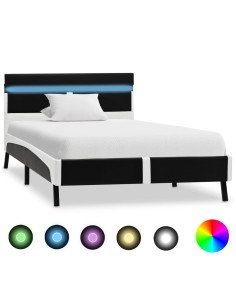 Giroletto con LED Nero in Similpelle 90x200 cm