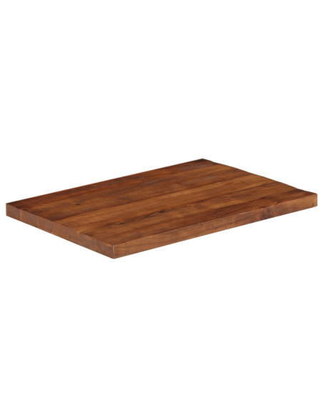 Piano Tavolo 70x50x2,5 cm Rettangolare in Massello di Recupero