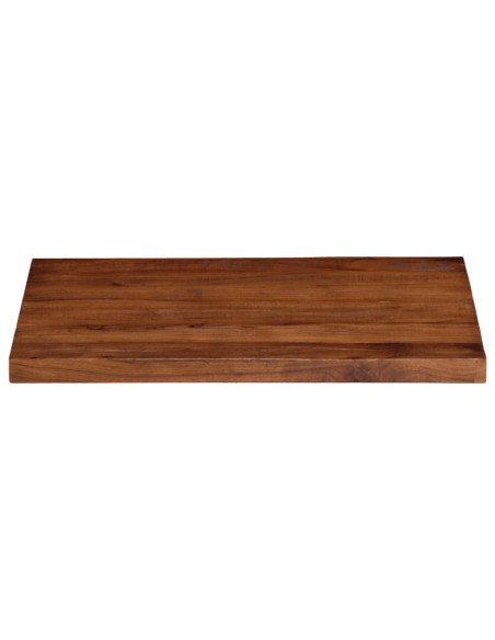 Piano Tavolo 70x50x2,5 cm Rettangolare in Massello di Recupero