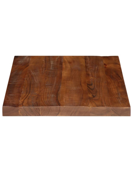 Piano Tavolo 70x50x2,5 cm Rettangolare in Massello di Recupero